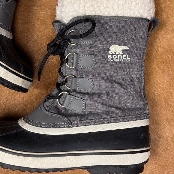 Sorel Waterproof Winter Snow Boots Women’s Size 9 Faux Fur Lined (Like New) - Picture 3 of 9